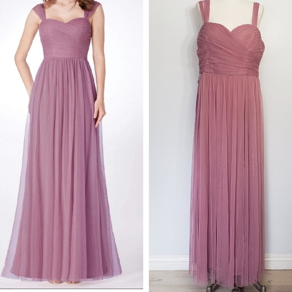 EVER PRETTY purple orchid pleated bridesmaid dress - Picture 1 of 14